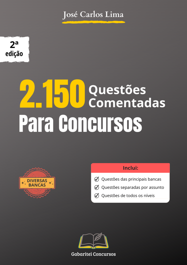 Capa 724x1024 - 2.150 Quest&otilde;es Comentadas para Concursos